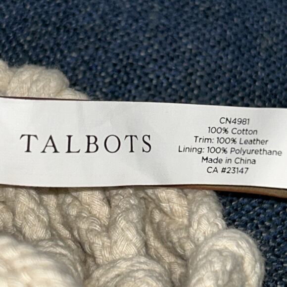 Talbots Nautical Stretch Rope Belt With Genuine Leather XL 42-46” - Picture 3 of 5